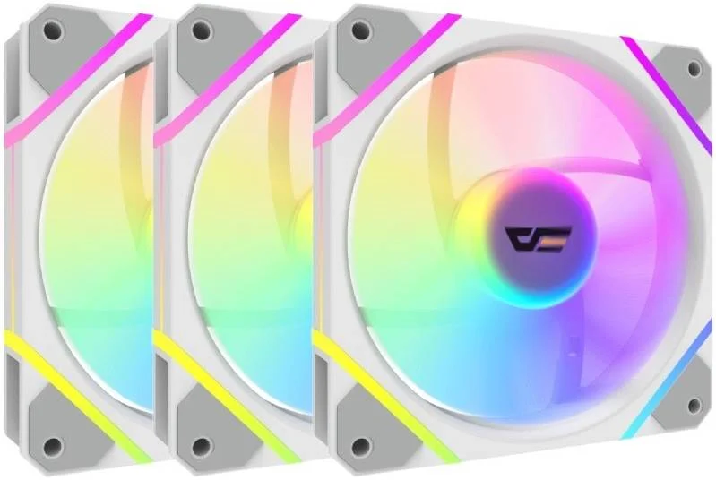 فن خنک کننده A-RGB دارک فلش، سرعت فن تا 1200 دور در دقیقه، جریان هوای تا 38.3 CFM، سطح نویز 21.5 dBA، ابعاد 120x120x25 میلی متر، بلبرینگ هیدرولیک FDB، 8 بالشتک ضد شوک، بسته 3 عددی، سفید | DM12F-3IN1-White فن خنک کننده A-RGB دارک فلش، سرعت فن تا 1200 دور در دقیقه، جریان هوای تا 38.3 CFM، سطح نویز 21.5 dBA، ابعاد 120x120x25 میلی متر، بلبرینگ هیدرولیک FDB، 8 بالشتک ضد شوک، بسته 3 عددی، سفید | DM12F-3IN1-White