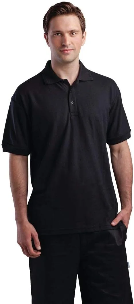 پولوشرت Portwest پلی استر و پنبه یقه بافتنی مشکی سایز متوسط کد B210BLKMED