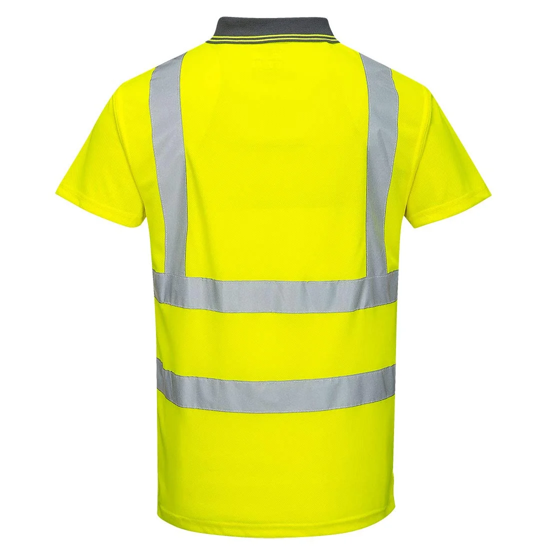 تی شرت پولو آستین کوتاه مردانه کار Portwest Hi-Vis زرد سایز متوسط