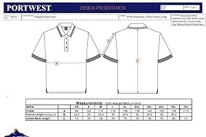 تی شرت پولو Portwest B210NARXL - سرمه ای