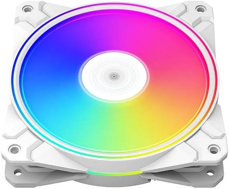 فن 120 میلی‌متری دیپ‌کول CF120 Plus، بسته 3 عددی، نورپردازی RGB LED آدرس‌پذیر، فن PWM 120 میلی‌متری، سفید | DP-F12-AR-CF120P-WH-3P