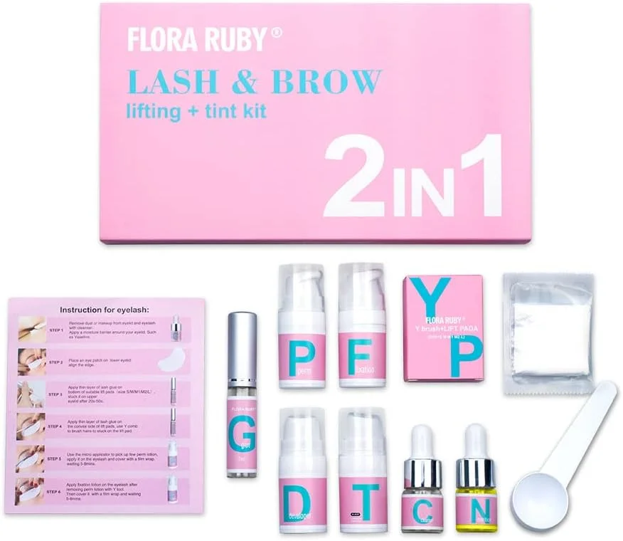 کیت لیفت مژه و ابرو 2 در 1، رنگ ابرو با حنا، کیت لیفت ابرو، کیت فر مژه، لیفت ابرو