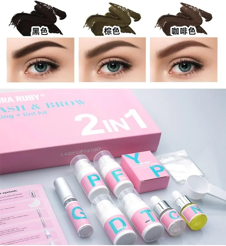 کیت لیفت مژه و ابرو 2 در 1، رنگ ابرو با حنا، کیت لیفت ابرو، کیت فر مژه، لیفت ابرو