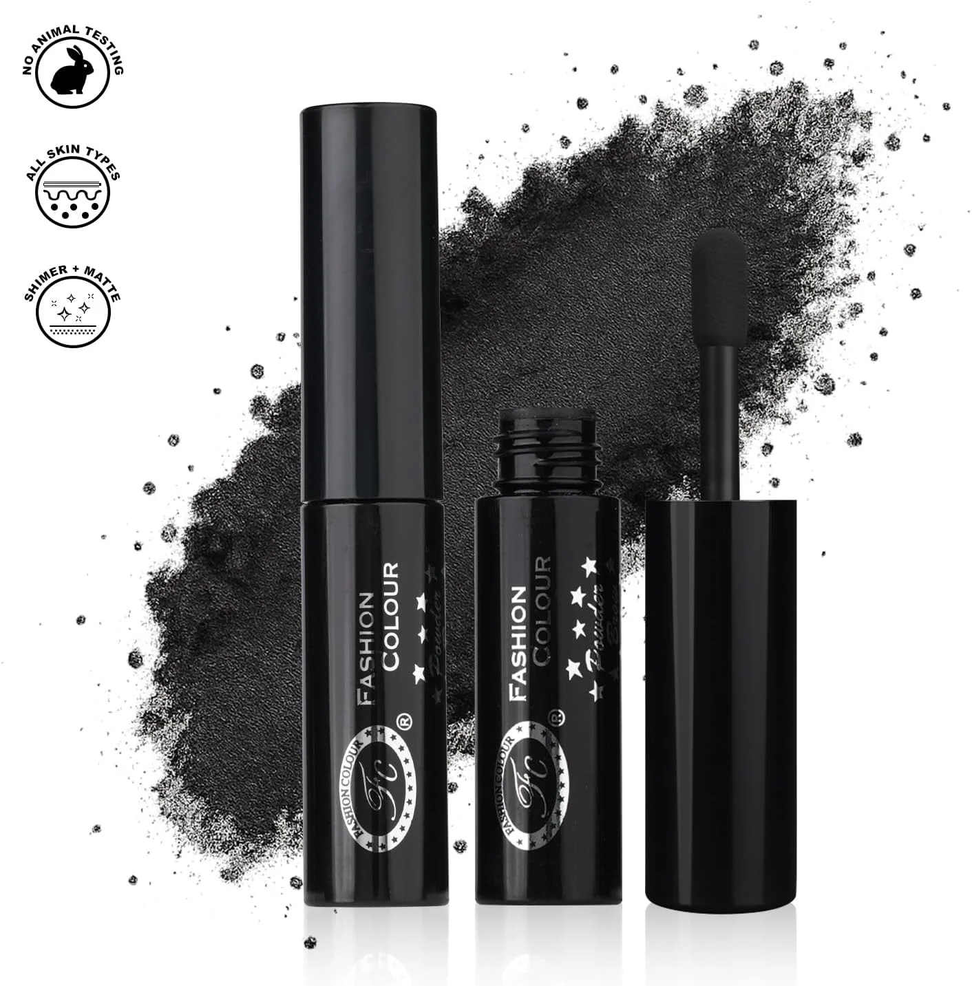 پودر ابروی فشن کالر پلاتینیوم II، پودری برای چشم ها و ابروها (01 مشکی ملایم)