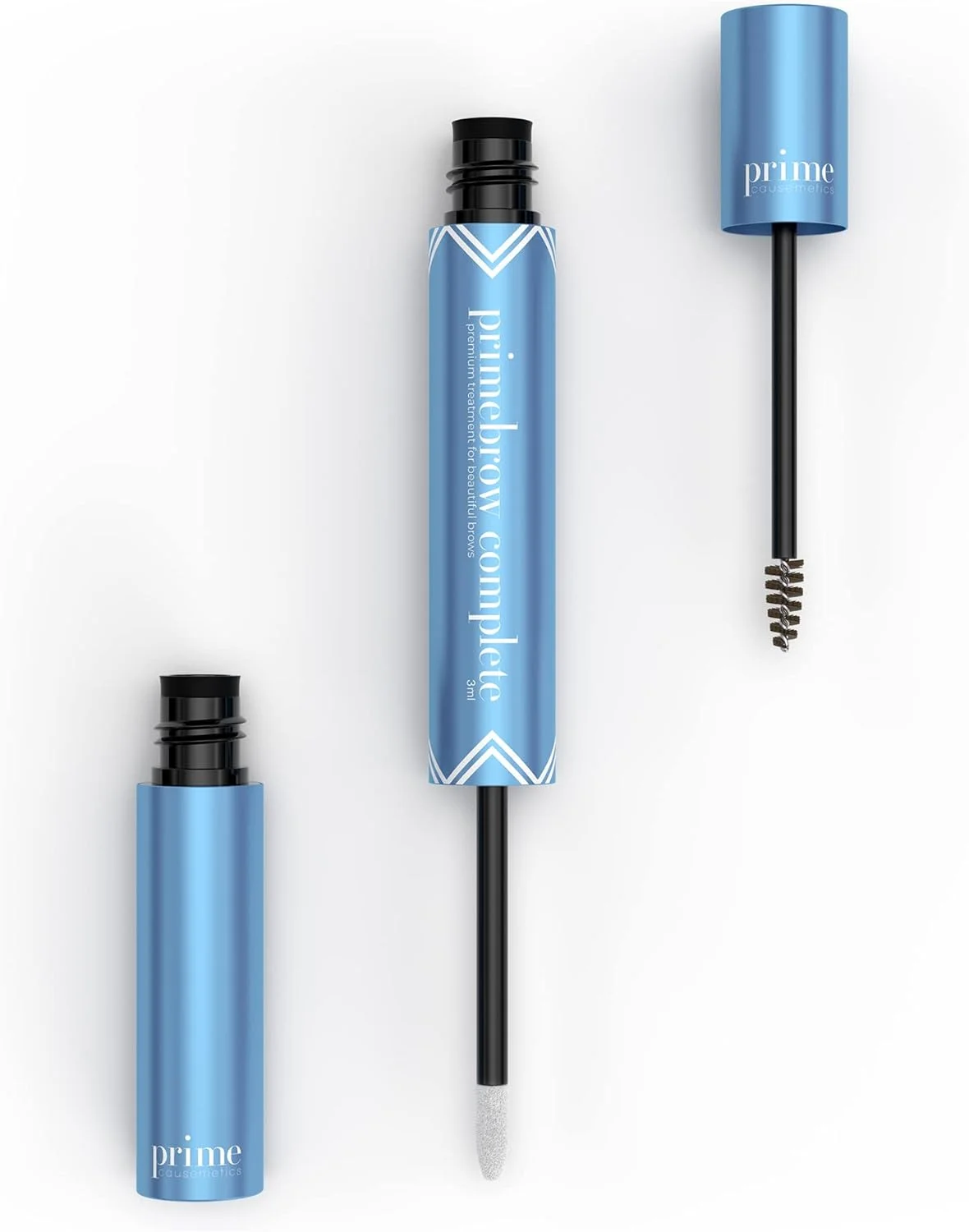 کامل کننده ابرو پرایم پرومتیکس PrimeBrow – مراقبت 3 در 1 ابرو برای بانوان – رنگ ابرو موس، برس جادویی برای حالت دادن، سرم رشد ابرو برای پر کردن نقاط خالی (قهوه ای تیره)