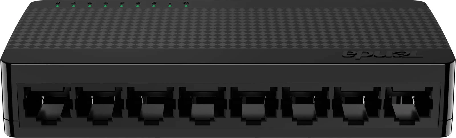 سوئیچ Tenda SG108M، دارای 8 پورت اترنت، استانداردهای شبکه IEEE802.3 u/x /ab، ظرفیت سوئیچ 16 گیگابیت بر ثانیه، نرخ ارسال 11.9Mpps، نصب آسان، مشکی | SG108M