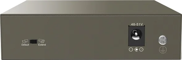 سوئیچ PoE 5 پورت Tenda TEF1105P-4-38W: انتقال 250 متری، محافظت در برابر صاعقه، توان 35 وات، ظرفیت 1 گیگابیت بر ثانیه، بافر 448K | TEF1105P-4-38W