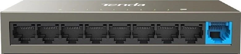 سوئیچ اترنت 9 پورت Tenda TEF1109DT، 10/100M، محافظت در برابر صاعقه، انتقال 250 متری، قابل نصب روی میز و دیوار، بدنه فولادی، 3.6 گیگابیت بر ثانیه | TEF1109DT