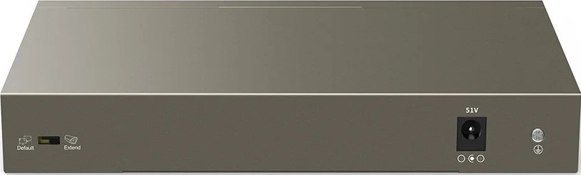 سوئیچ رومیزی 9 پورت Tenda TEF1109P: دارای 8 پورت PoE، انتقال 250 متری، توان 63 واتی، ظرفیت 1.8 گیگابیت بر ثانیه، بافر 1.25 مگابایتی | TEF1109P-8-63W