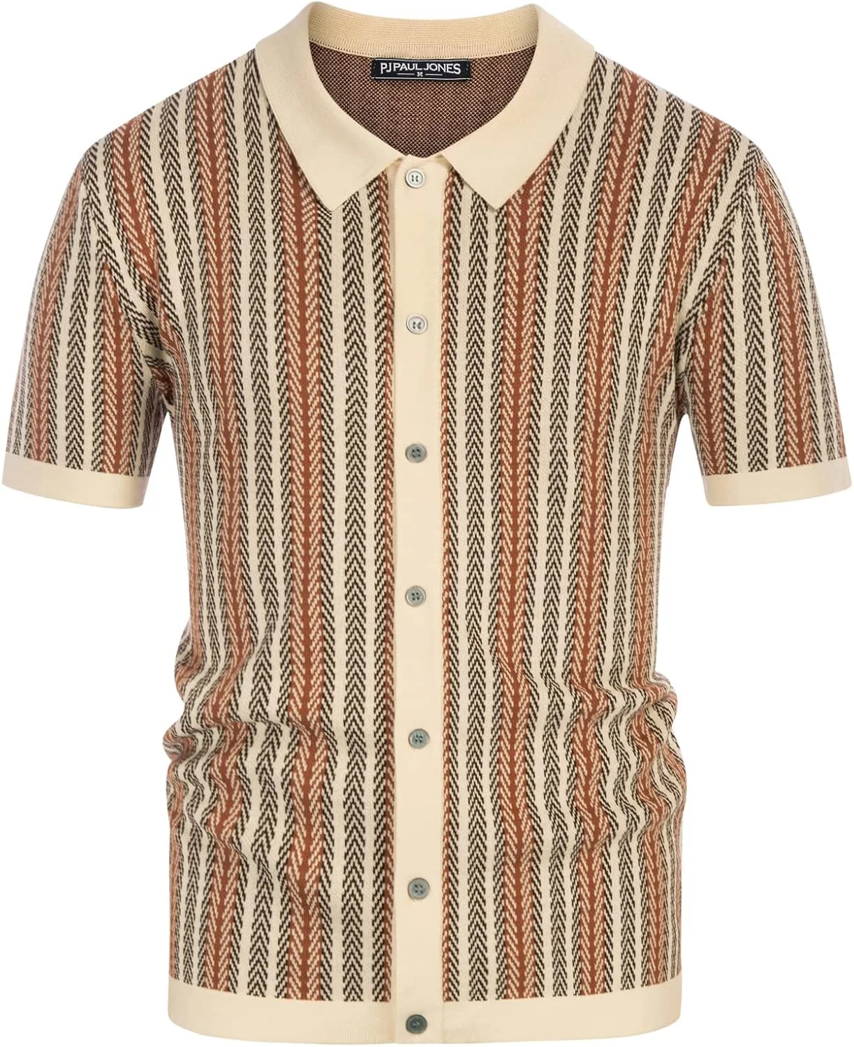 پیراهن پولو مردانه PJ PAUL JONES، بافتنی طرح راه راه وینتیج