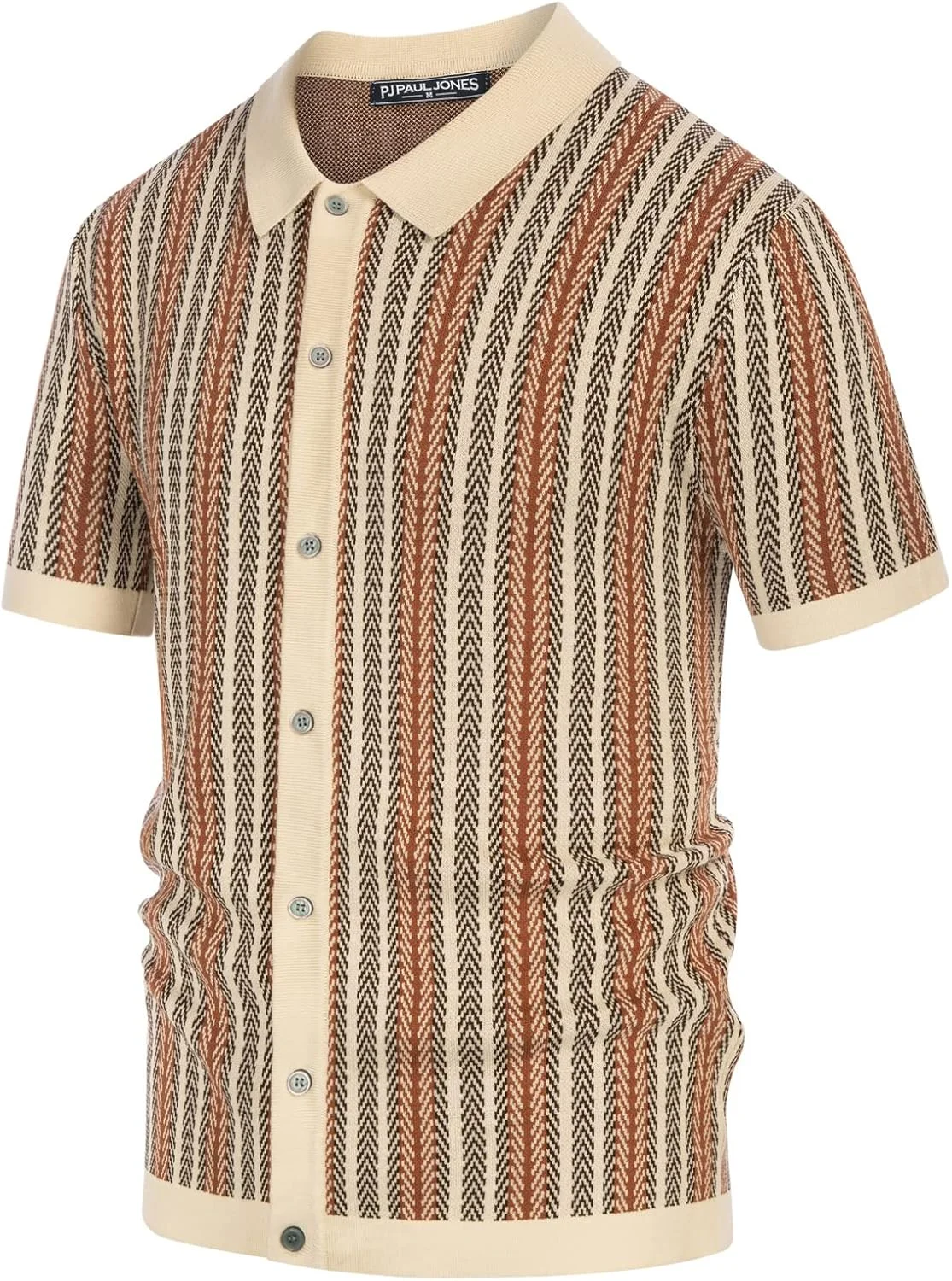 پیراهن پولو مردانه PJ PAUL JONES، بافتنی طرح راه راه وینتیج