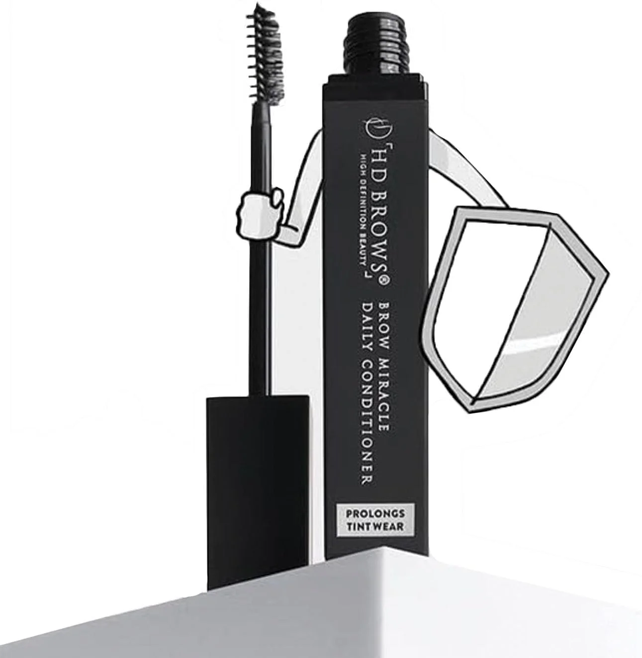 سرم حالت دهنده ابرو HD BROWS Brow Miracle Daily Conditioner، ترمیم کننده و تقویت کننده، افزایش ماندگاری رنگ ابرو، مناسب برای گیاهخواران