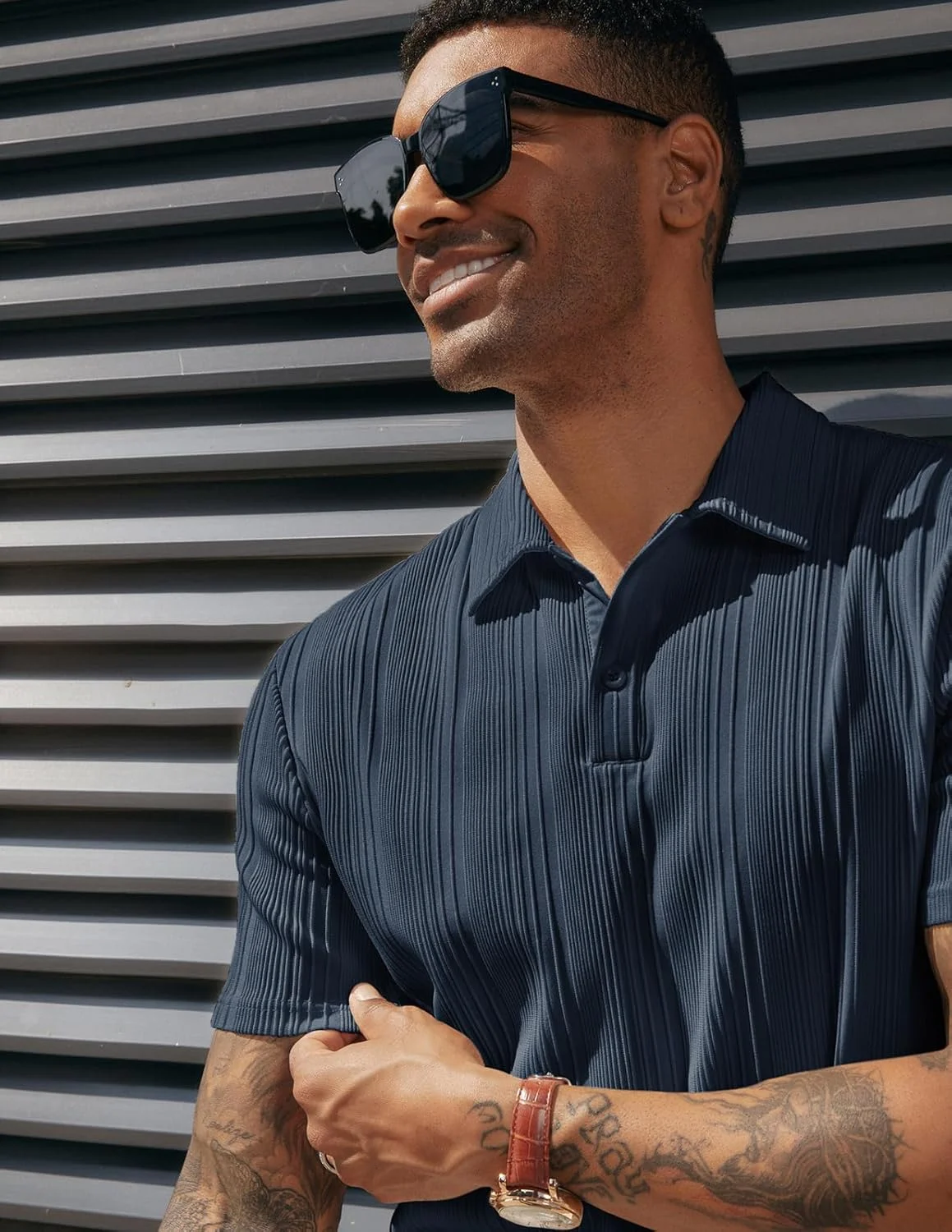 پولوشرت بافتنی مردانه پی جی پاول جونز، فیت معمولی و کشی، مناسب گلف