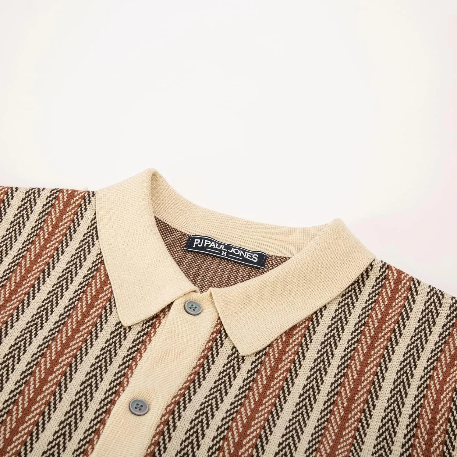 پیراهن پولو مردانه PJ PAUL JONES، بافتنی طرح راه راه وینتیج