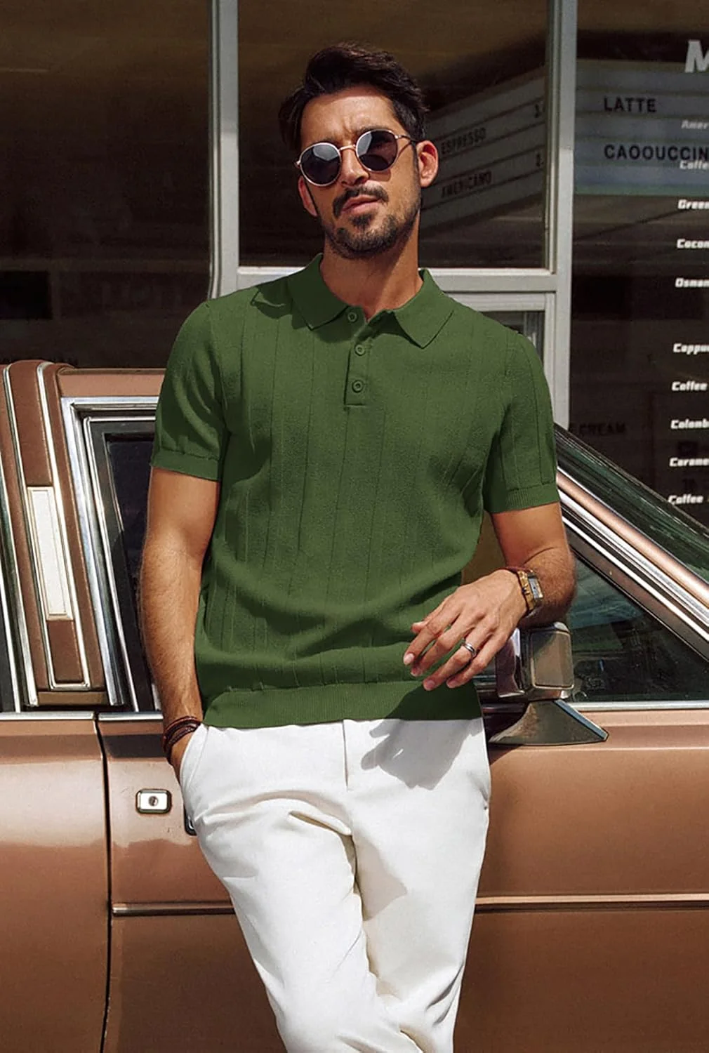 پی‌جی پاول جونز، پولوشرت مردانه آستین کوتاه بافت‌دار، پولوشرت‌های گلف غیررسمی دنده‌دار