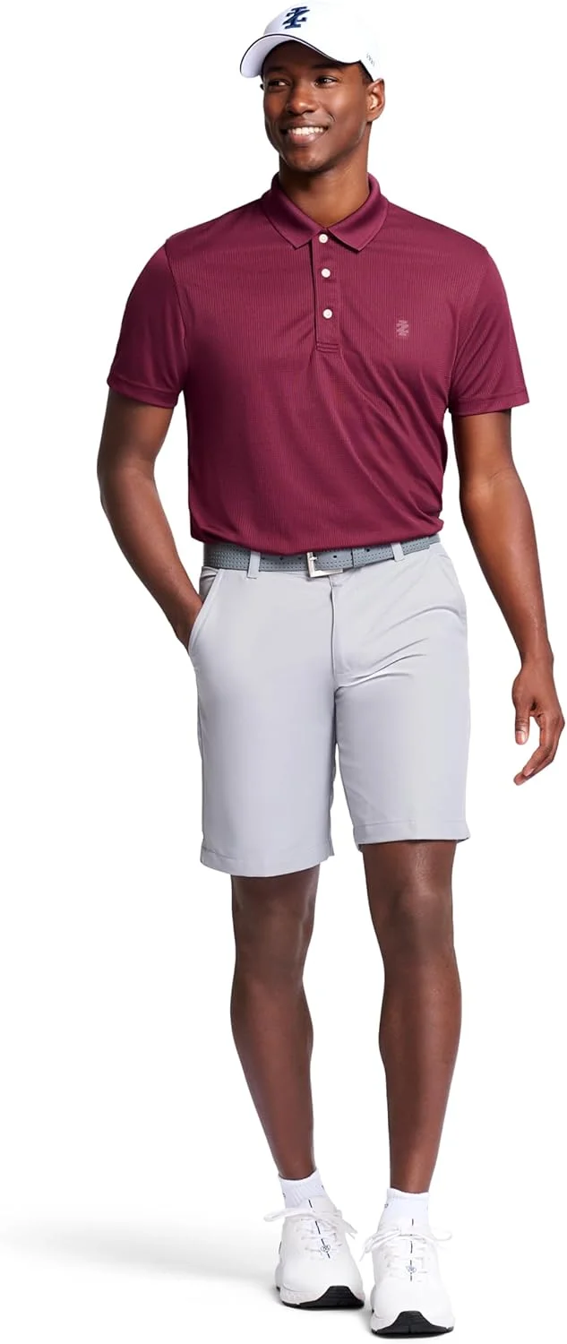 پولوشرت آستین کوتاه مردانه آیزود با قابلیت کشسانی و عملکرد بالا مناسب گلف
