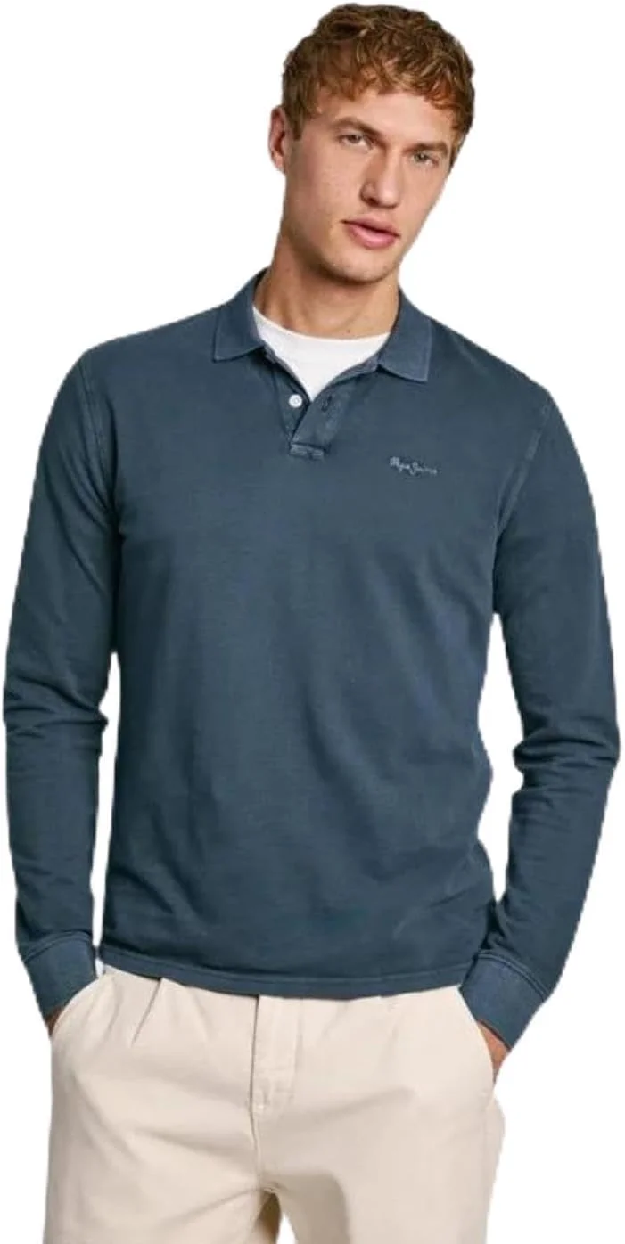 پولوشرت آستین بلند مردانه نیو اولیور Gd Ls پپه جینز