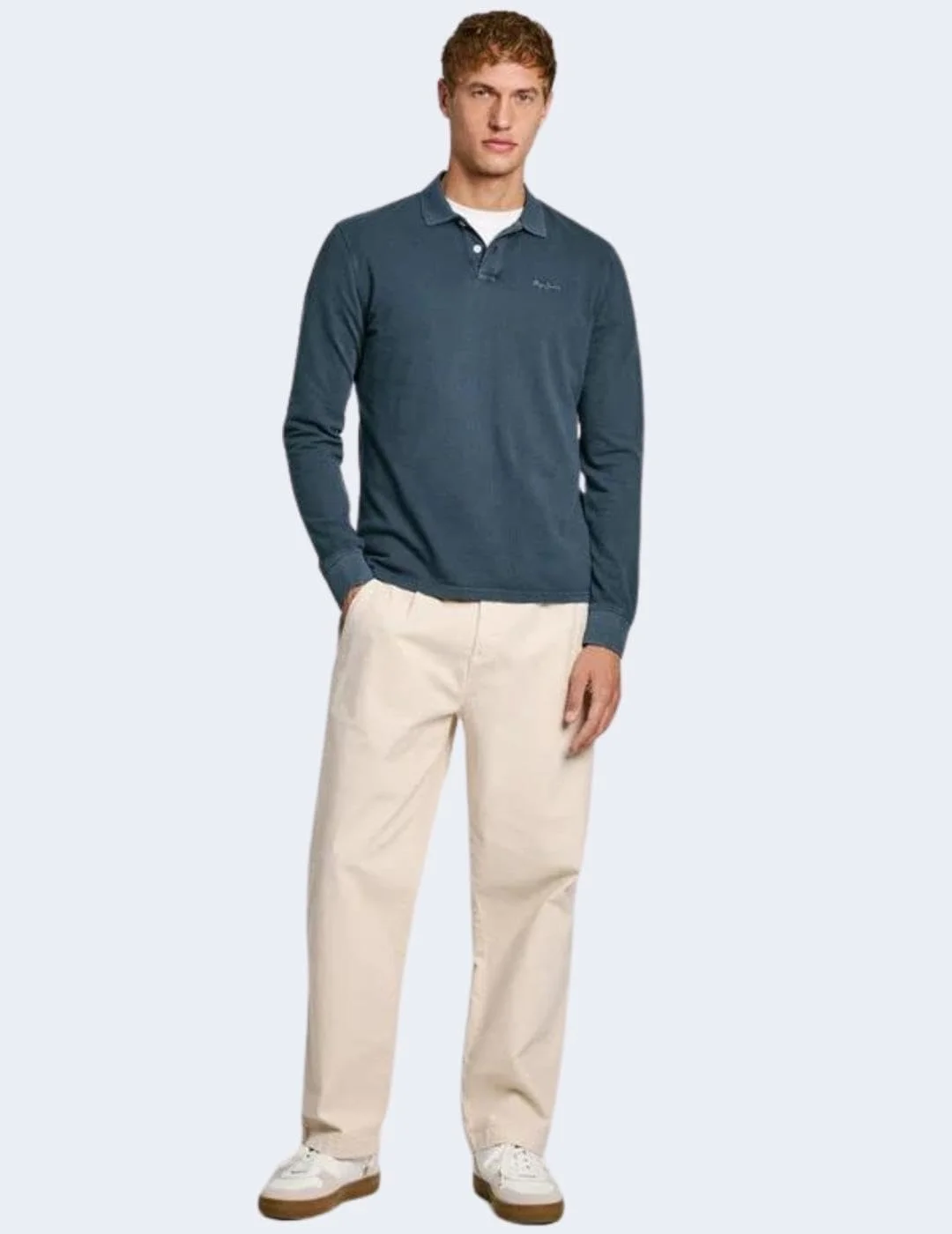 پولوشرت آستین بلند مردانه نیو اولیور Gd Ls پپه جینز