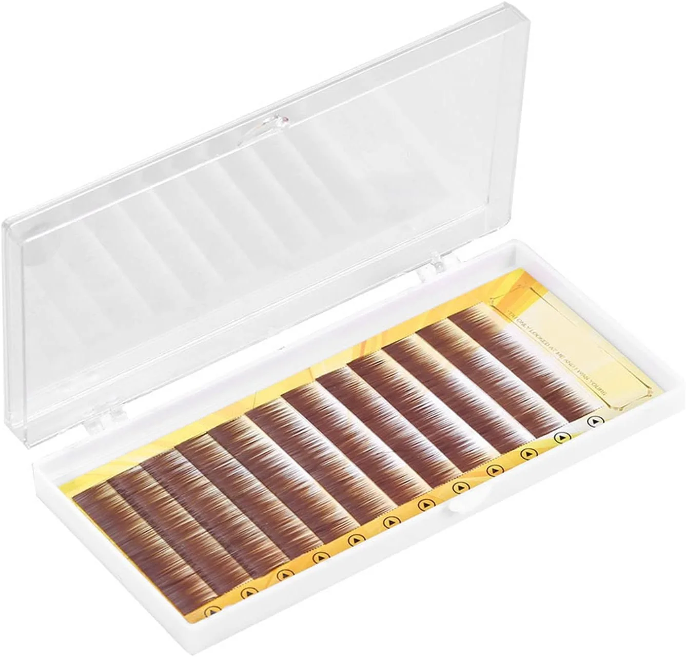 اکستنشن ابرو مصنوعی، مژه های مصنوعی قهوه ای ترکیبی، تقویت کننده ابرو مصنوعی تکی 5-8 میلی متر