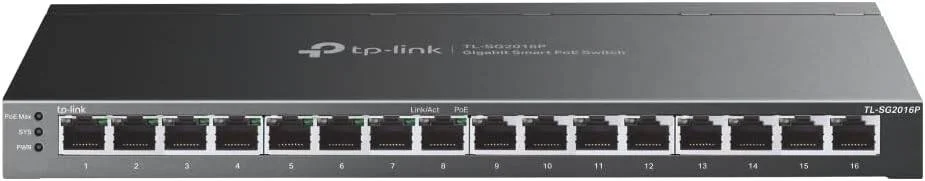 سوییچ 16 پورت گیگابیتی TP-Link TL-SG2016P با 8 پورت POE+