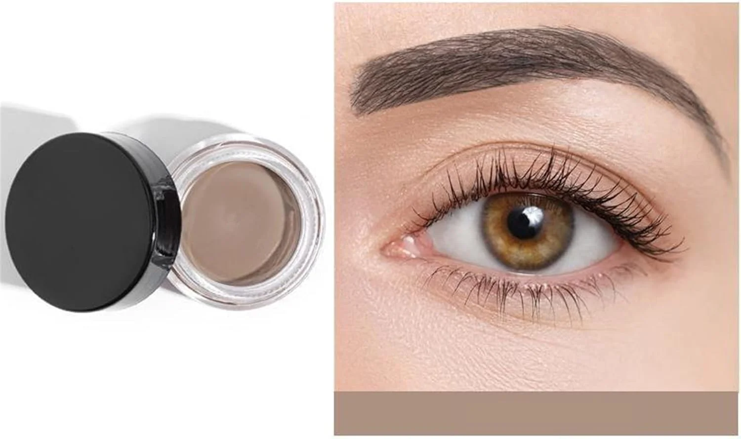 کرم ژل ابرو به همراه برس، فرمول ضد آب، ضد لک و مقاوم در برابر تعریق، پماد کرمی ابرو برای پر کردن و حالت دادن به ابروهای رنگی، تقویت کننده ابرو، آرایش صاف و یکدست ابرو