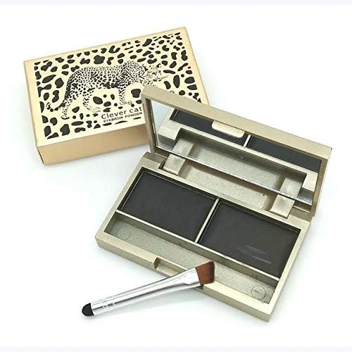 پالت سایه ابرو MHZZ، آرایش حرفه ای ابرو، 2 رنگ، پودر ابروی ضد آب، سایه چشم، ست کیت آرایش ابرو (رنگ: Color5)