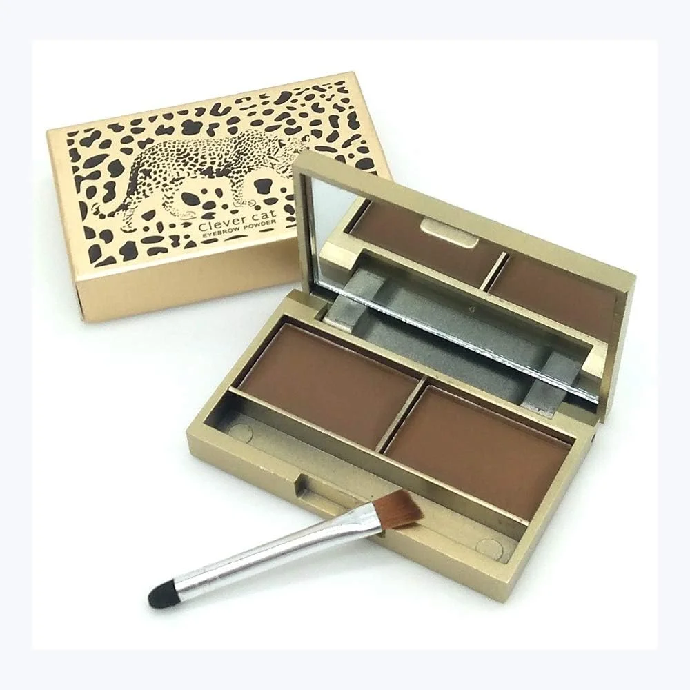 پالت سایه ابرو MHZZ، آرایش حرفه ای ابرو، 2 رنگ، پودر ابروی ضد آب، سایه چشم، ست کیت آرایش ابرو (رنگ: Color5)