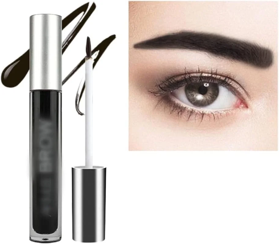 ژل ابرو کرم ابرو مداد ابرو نیمه دائمی ماندگاری طولانی ضد آب رنگ شده قهوه ای تیره قهوه ای روشن مشکی تقویت کننده ابرو لوازم آرایشی آرایش ابرو ابرو برای زنان (#مشکی جت)
