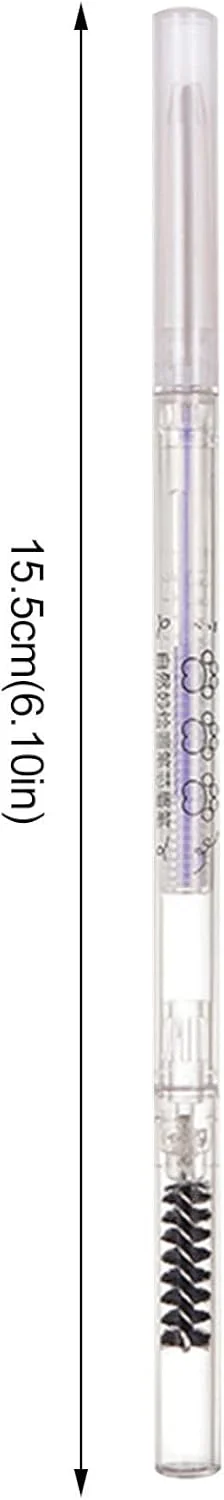 مداد سایه چشم بادوام، آرایش ابرو دو طرفه، ضد آب، ابرو نازک، تقویت کننده رنگ ابرو، مداد ابرو جهانی (B, 16 * 2.5 * 2.5cm)