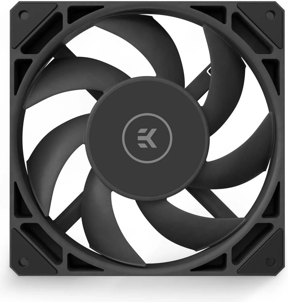 فن کامپیوتر EKWB EK Loop Fan FPT 140 140mm با فشار استاتیک بالا، سرعت 600 – 2200 دور در دقیقه، بلبرینگ دینامیک سیال، جریان هوای 118.01 CFM، سطح نویز 44.56 dBA، مشکی | 3831109900017