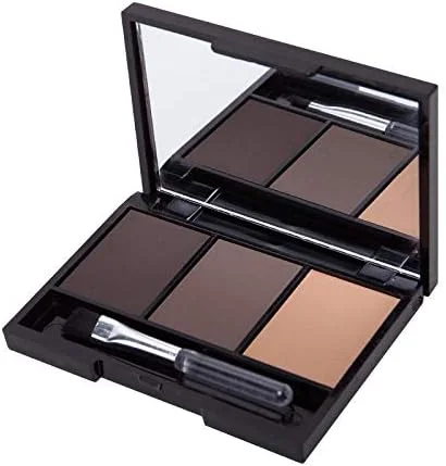 پالت سایه ابرو MHZZ 3، جعبه آینه برس سایه آرایش چشم، تقویت کننده ابرو، آرایش زیبایی با آینه برس (رنگ: 3 عدد)