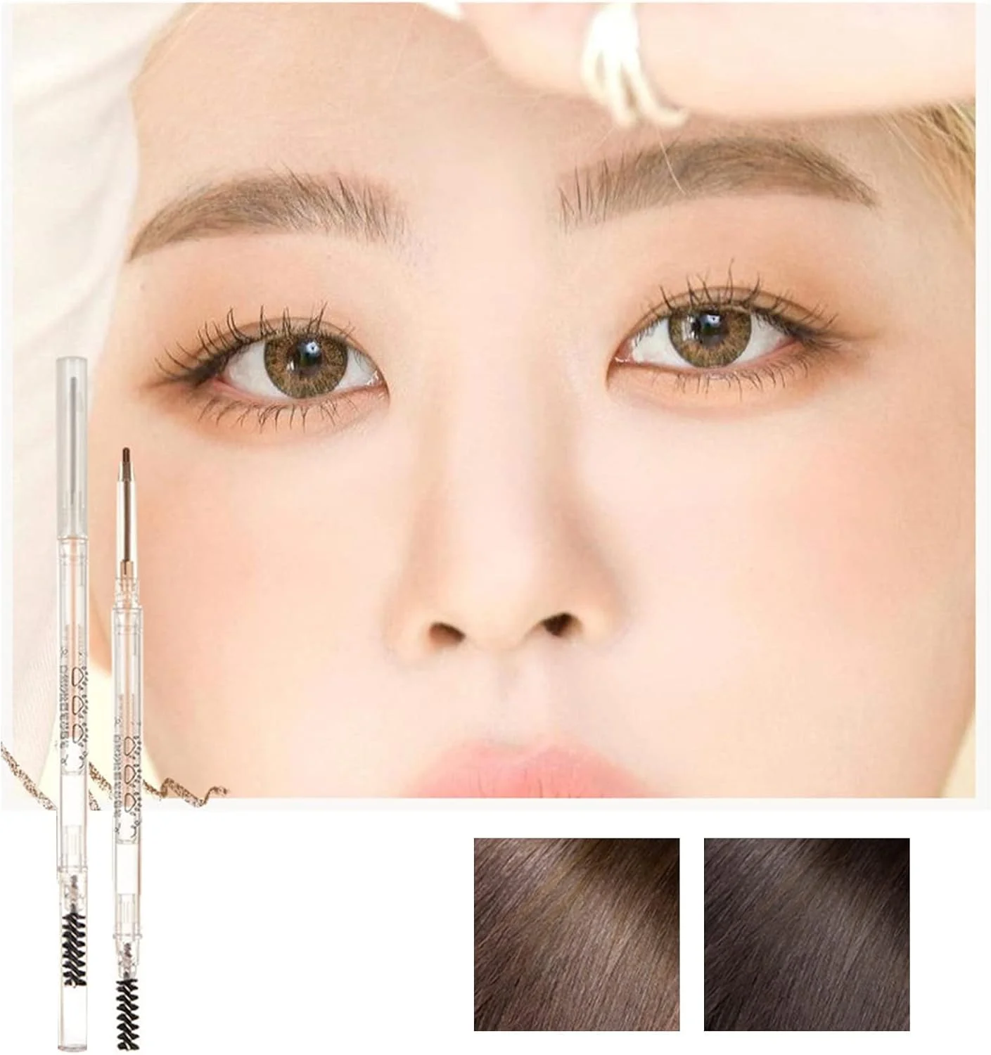 مداد ابرو باریک و ضدآب با ماندگاری طولانی، طراحی و فرم دهی ابرو (D, 16 * 2.5 * 2.5cm)