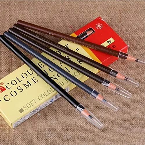 مداد ابرو MHZZ با 5 رنگ مختلف، سایه ابرو ضد آب و ماندگاری طولانی، خط چشم و ابزار آرایش، 1 عدد/3 عدد/5 عدد (رنگ: 3 عدد خاکستری)