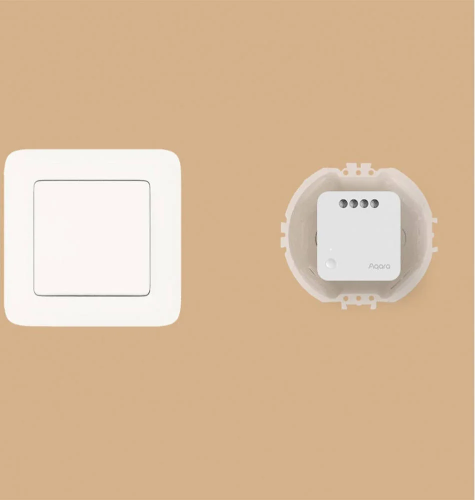 ماژول تک کلید هوشمند Aqara مدل T1 با نول، Zigbee 3.0، حافظه، تایمر و کنترل از راه دور، 10 آمپر، برد 30 متر، جمع و جور، سفید | SSM-U01