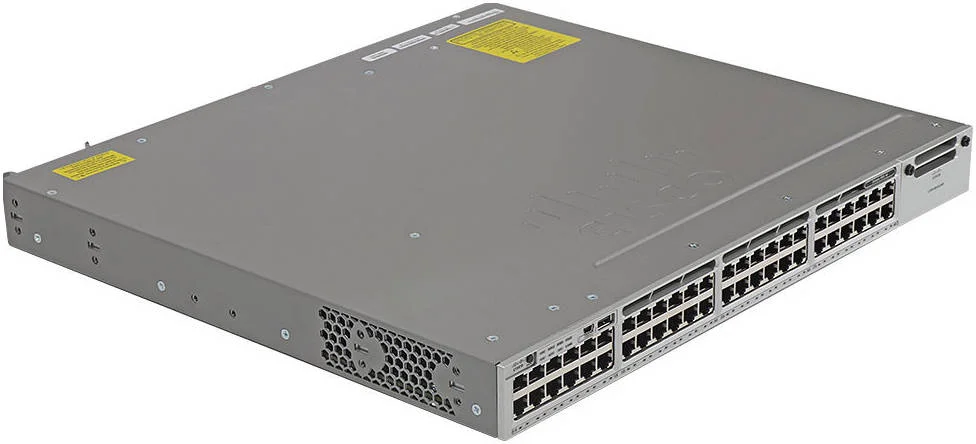 Cisco Catalyst 3850-48P-L 48-Port PoE LAN Switch, 48 *10/100/1000 Ethernet POE+ Ports, LAN Base, 435W PoE Budget, 2- Access Layer, 176Gbps Switching Capacity,