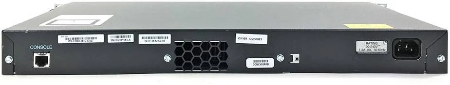 Cisco Catalyst WS-C2960-24PC-S LAN Lite Switch, 24x 10/100 PoE Ports, 370W PoE Power, 2x SFP 1G Uplink, 16 Gbps, Rack-mount 1U | WS-C2960+24PC-S