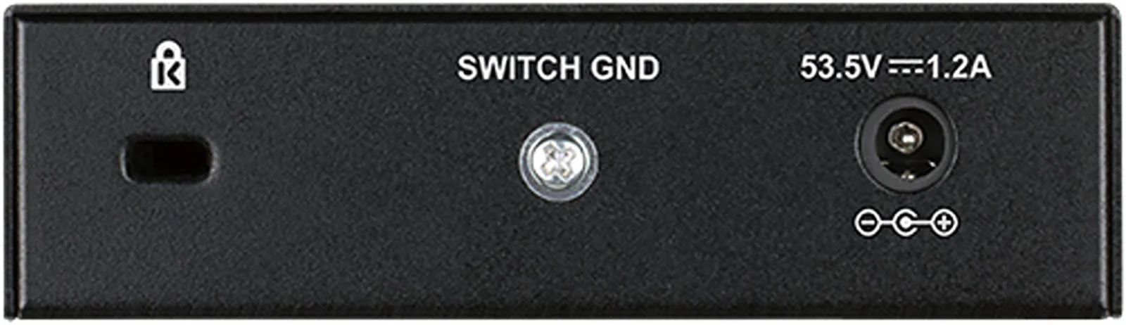 سوئیچ 5 پورت گیگابیتی D-Link با 4 پورت PoE، 10 گیگابیت بر ثانیه، بودجه PoE 60 واتی، سازگار با IEEE 802.3at، نصب آسان، مشکی | DGS-1005P