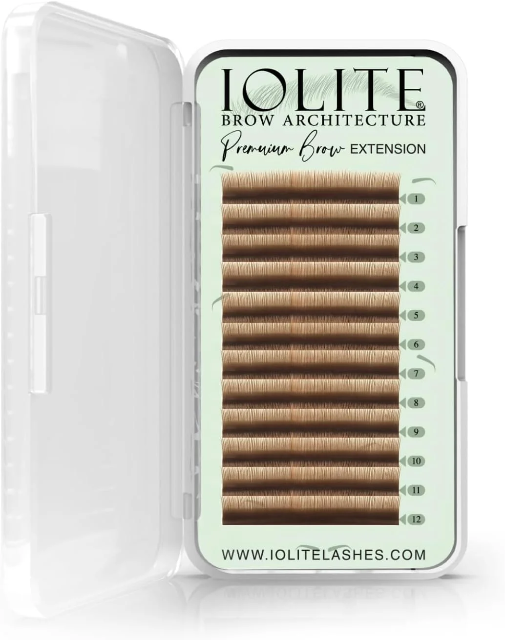 اکستنشن ابرو آیولیت پریمیوم، ابروهای طبیعی مصنوعی در سینی - ضخامت 0.07T؛ طول - 8 میلی متر اکستنشن ابرو آیولیت پریمیوم، ابروهای طبیعی مصنوعی در سینی - ضخامت 0.07T؛ طول - 8 میلی متر