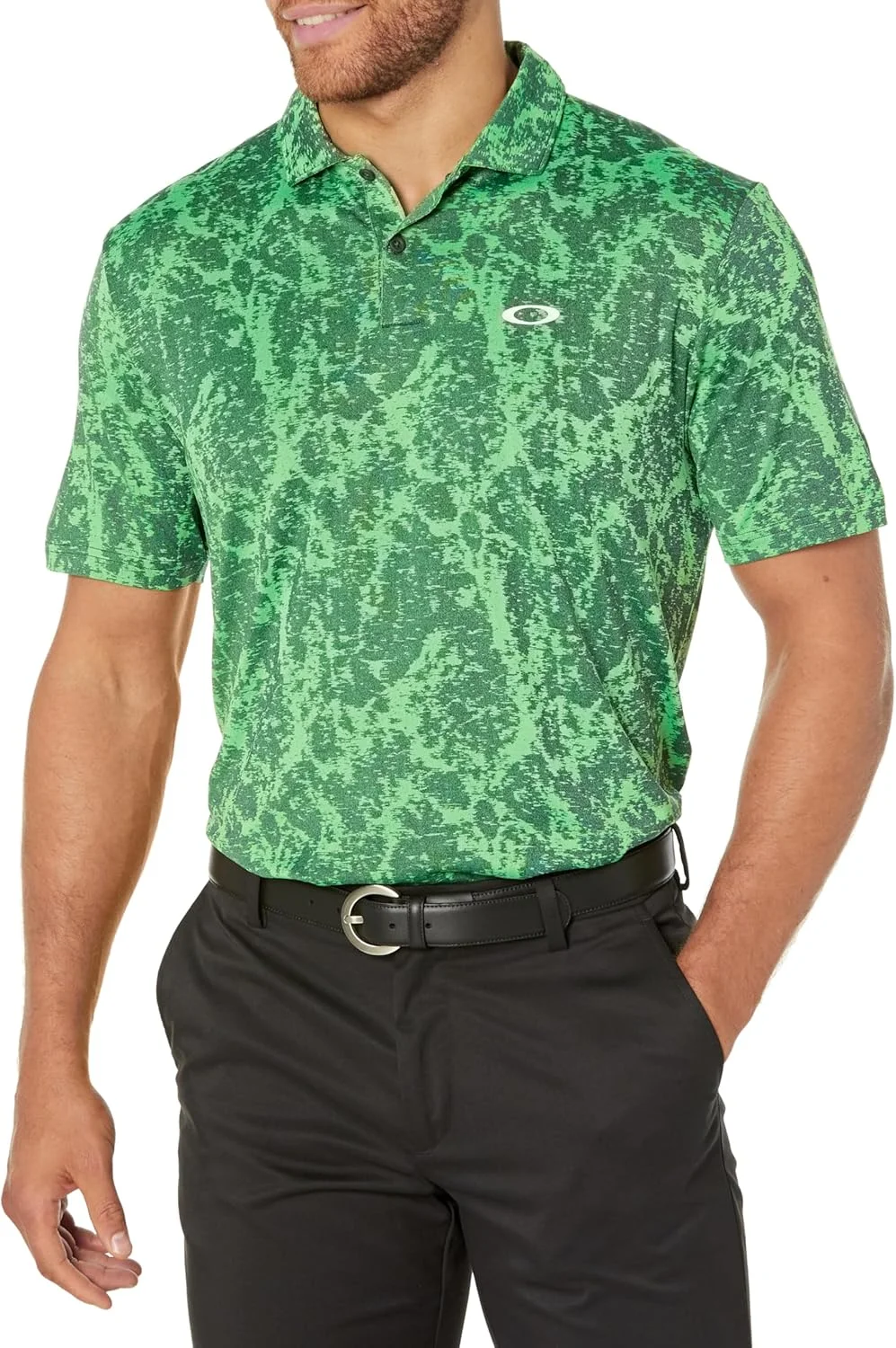 پولوشرت مردانه اوکلی مدل Marble Jaquard