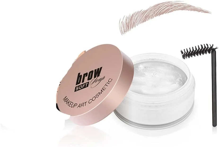 ست ژل ابرو 2 عددی، وکس حالت دهنده ابرو، ژل رنگی شفاف و ضد آب برای حالت دادن و تقویت ابرو، بالم آرایشی ابرو