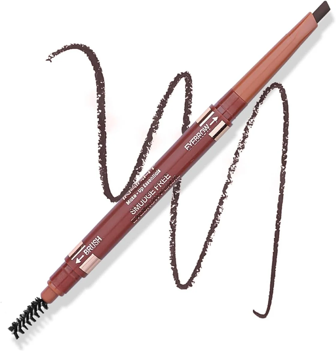 مداد ابرو بدون ریزش اینسایت کازمتیکس - قهوه ای | نمای نهایی مات | دارای برس ابرو | ماندگاری طولانی | ضد آب | طراحی شده ویژه برای رنگ پوست های ایرانی - 30 گرم