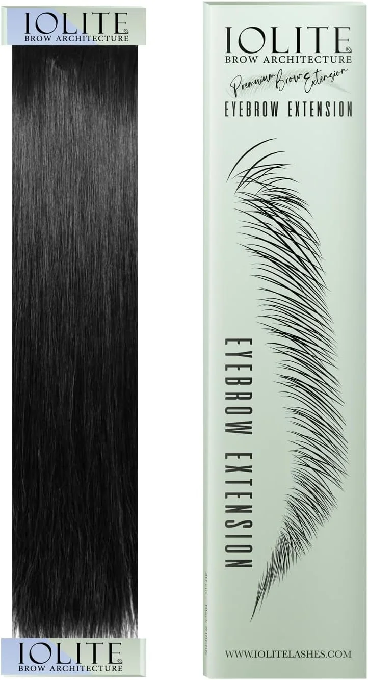 اکستنشن ابرو مصنوعی مشکی - تقویت کننده ابرو نرم و مصنوعی، ابزار آرایش ابرو برای حالت دادن و مرتب کردن - اکستنشن ابرو فیبر طبیعی | بلند و صاف