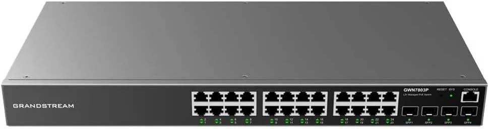 سوئیچ گرنداستریم GWN 7803P POE 8GE 2SFP L2+