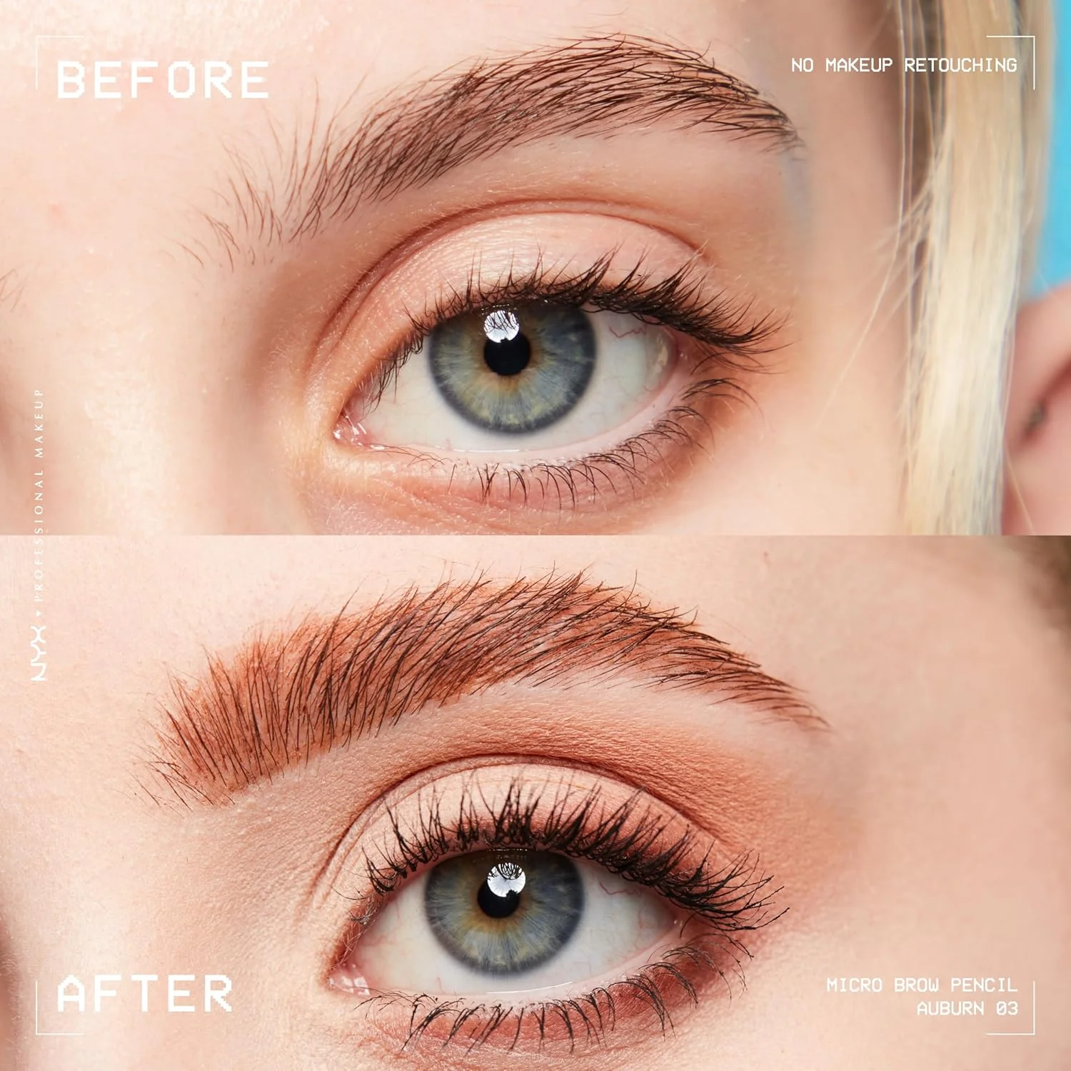 مداد ابرو نیکس پروفشنال میکاپ میکرو برو، 03 آبرن، 1 عدد (بسته 1 عددی)