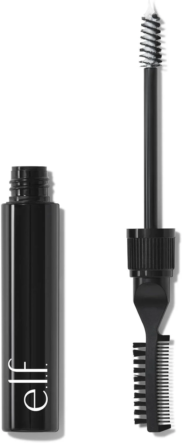 ژل حالت دهنده ابرو e.l.f.، با قدرت نگهدارندگی بالا، خشک شدن شفاف و مقاوم در برابر آب، برای ابروهای لیفت شده، شانه و حالت دهنده ابروها، وگان و بدون تست حیوانی