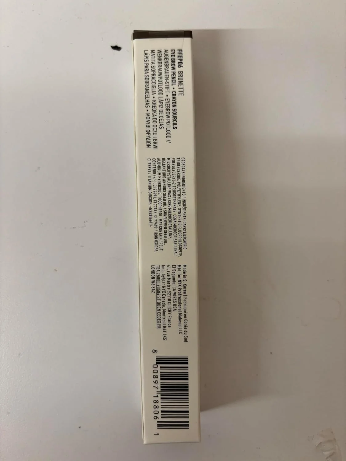 مداد ابرو پمادی پرکننده و حالت دهنده ابرو نیکس پروفشنال میکاپ، رنگ قهوه ای تیره 06