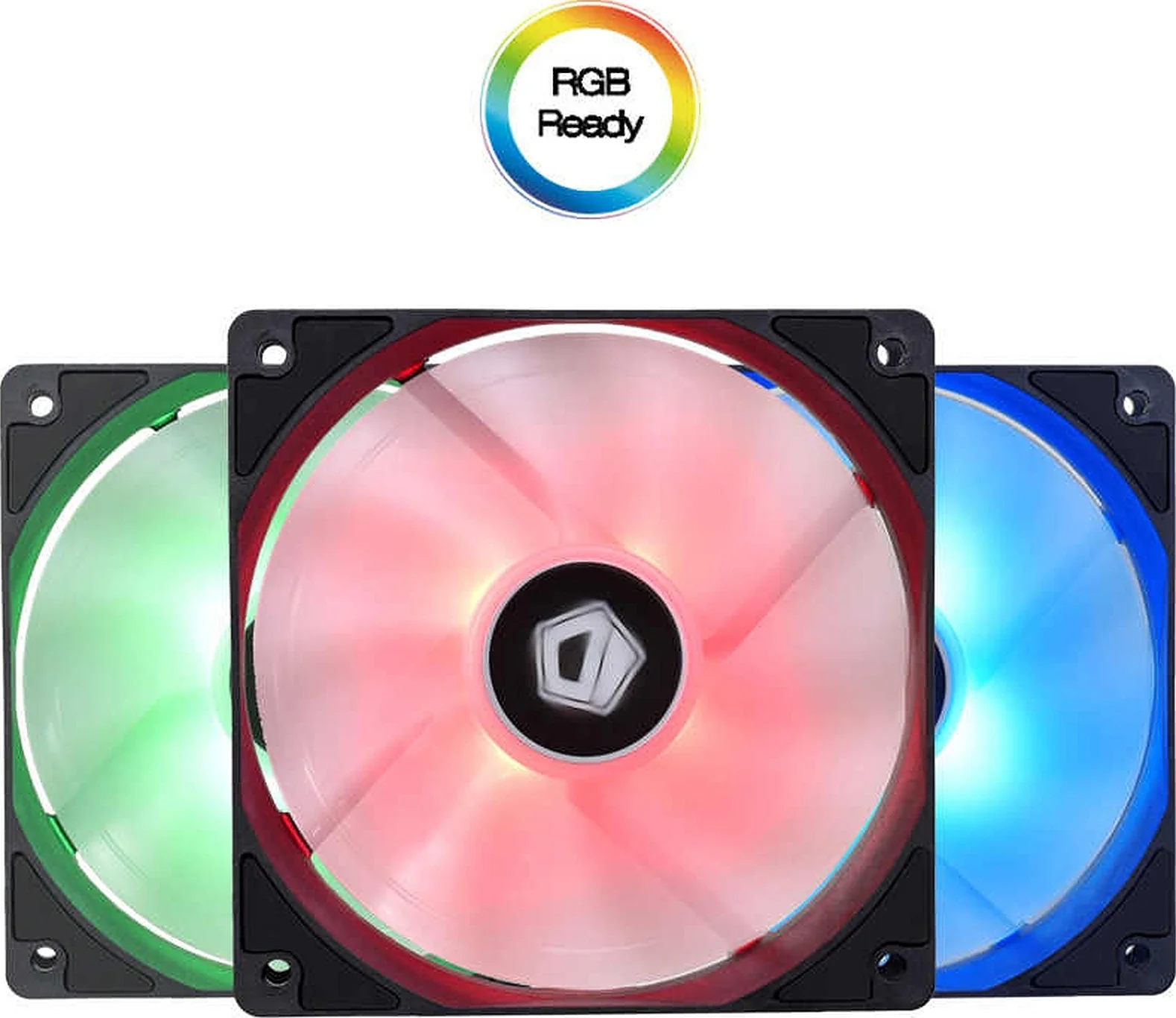فن ۱۲۰ میلی‌متری ID-COOLING 12V RGB مدل XF-12025-RGB TRIO برای کامپیوتر