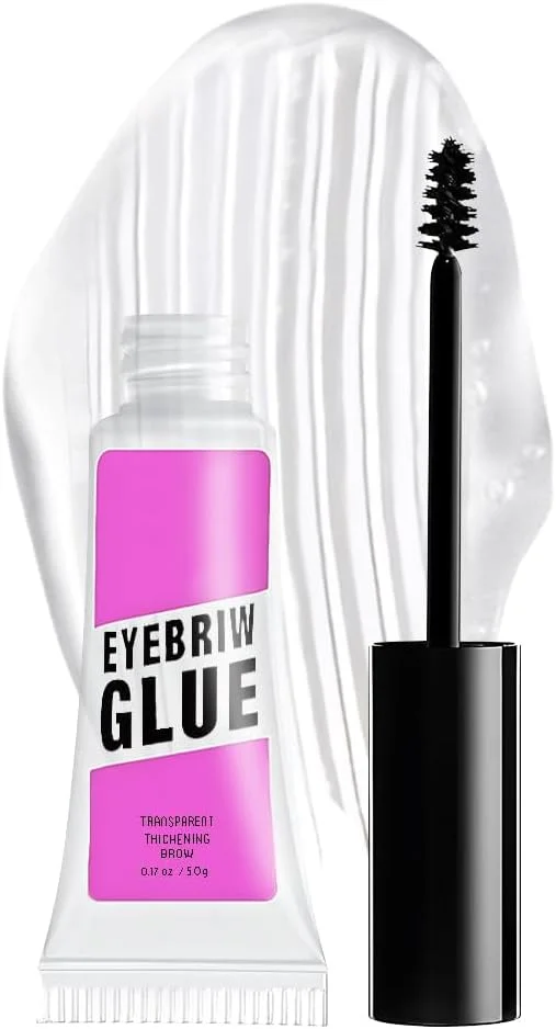 چسب ابرو آرایشی، ژل ابرو شفاف، ریمل ابرو ضد آب، حالت دهنده سریع ابرو، بدون تست حیوانی (01# شفاف)