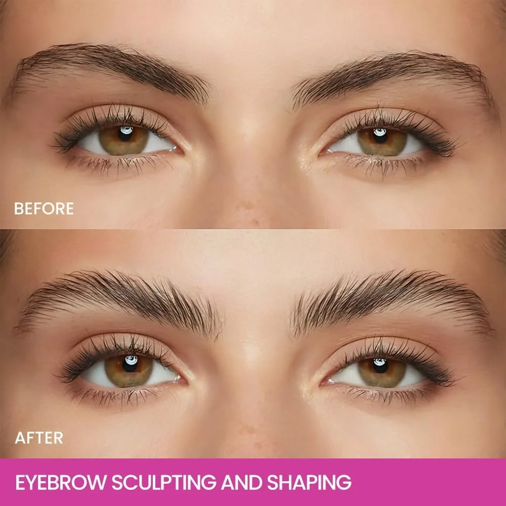 چسب ابرو آرایشی، ژل ابرو شفاف، ریمل ابرو ضد آب، حالت دهنده سریع ابرو، بدون تست حیوانی (01# شفاف)