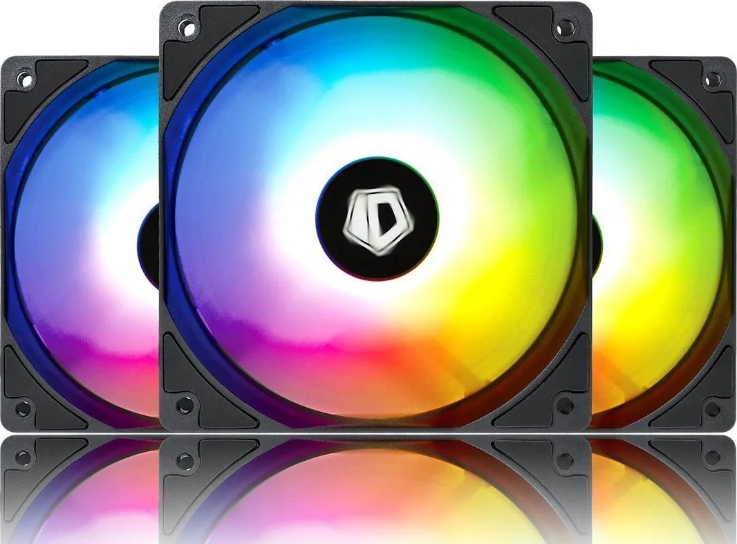 فن خنک کننده پردازنده ID-COOLING XF-12025-ARGB-TRIO، فن کیس RGB آدرس پذیر 5 ولت ARGB MB Sync PWM برای خنک کننده پردازنده/رادیاتور/شاسی کامپیوتر (سه عدد)
